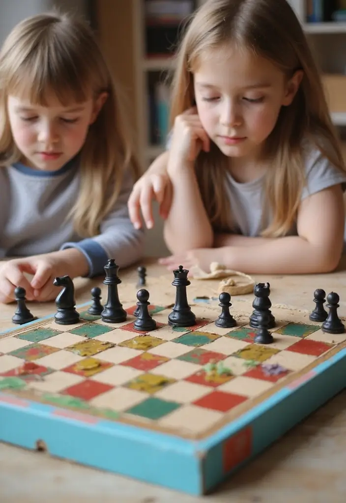25 Cardboard Crafts for Kids That Turn Boxes into Adventures - 14. Cardboard Chessboard