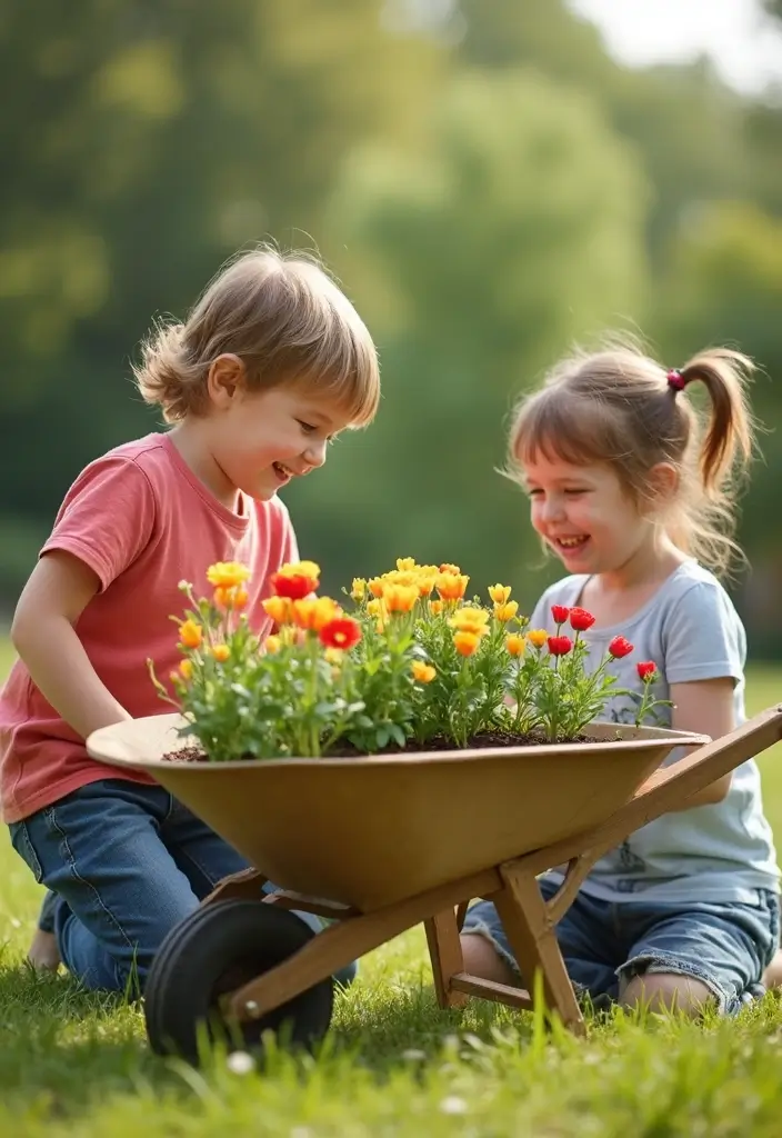 25 Cardboard Crafts for Kids That Turn Boxes into Adventures - 20. Cardboard Wheelbarrow