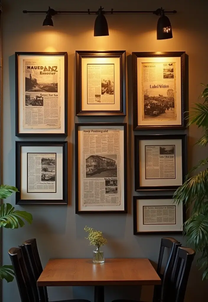 25 DIY Newspaper Crafts That Turn Recycled Paper into Art - 19. Newspaper Picture Mats