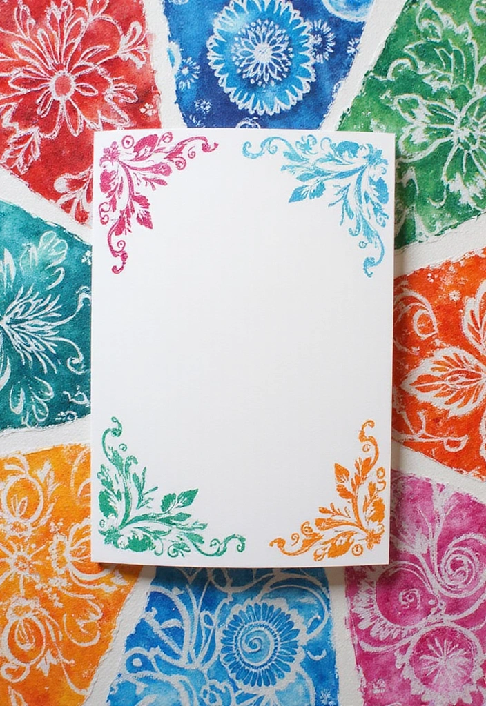 25 Handmade Paper Cards DIY Projects That Show You Care - 10. Stencil Card
