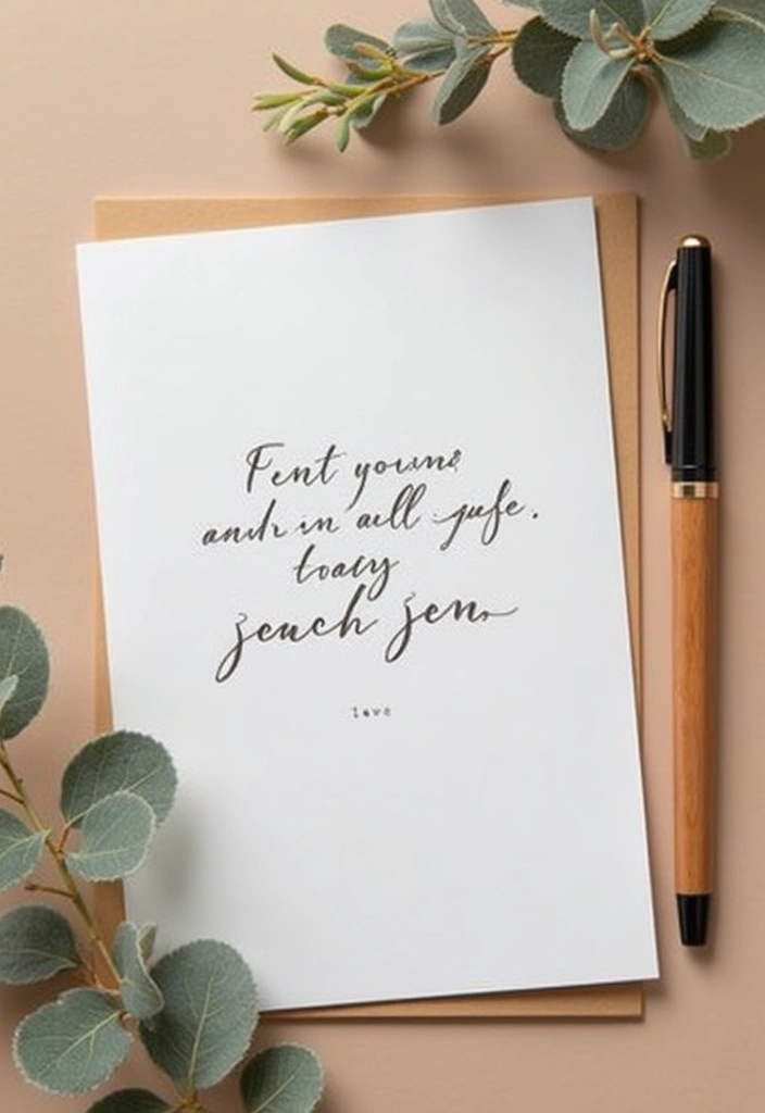 25 Handmade Paper Cards DIY Projects That Show You Care - 14. Sentimental Handwritten Card