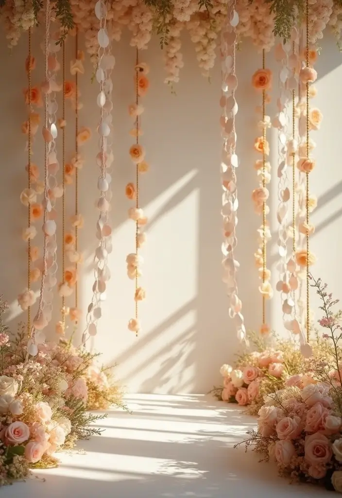 25 Paper Chain Decorations DIY Ideas for Every Occasion - 10. Elegant Wedding Chains