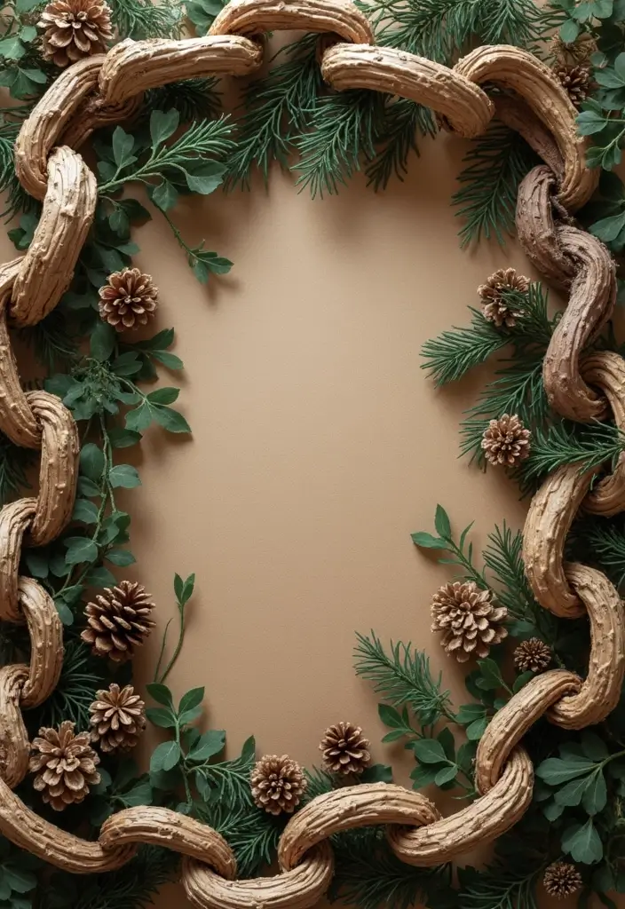 25 Paper Chain Decorations DIY Ideas for Every Occasion - 7. Nature-Inspired Paper Chains