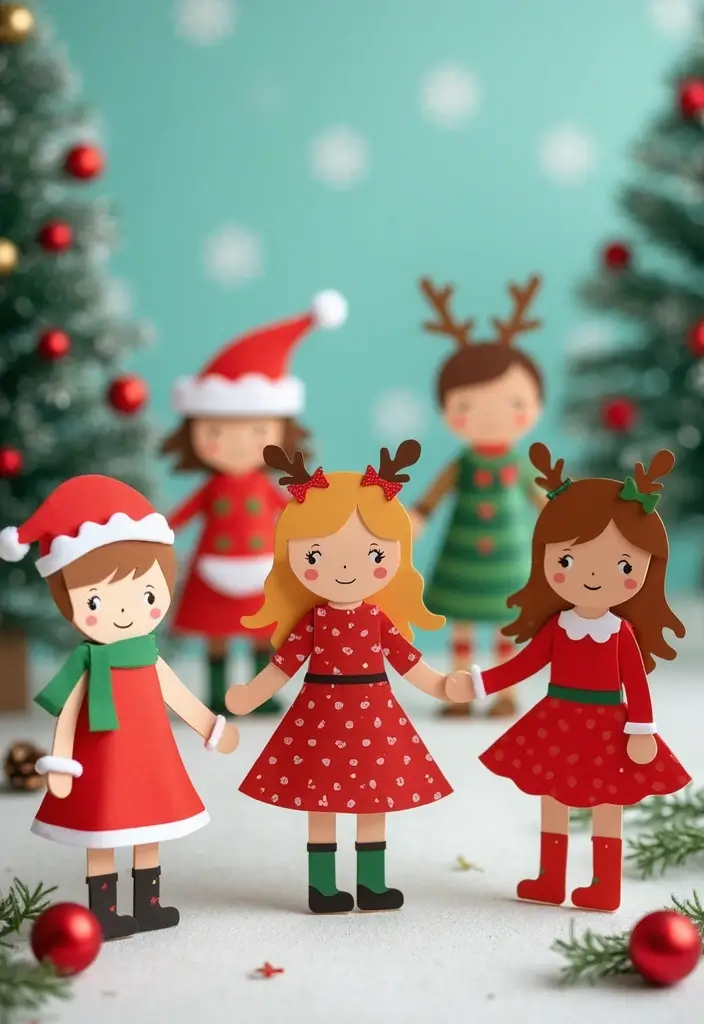 25 Paper Doll Crafts DIY Projects That Kids Will Love - 4. Seasonal Paper Dolls