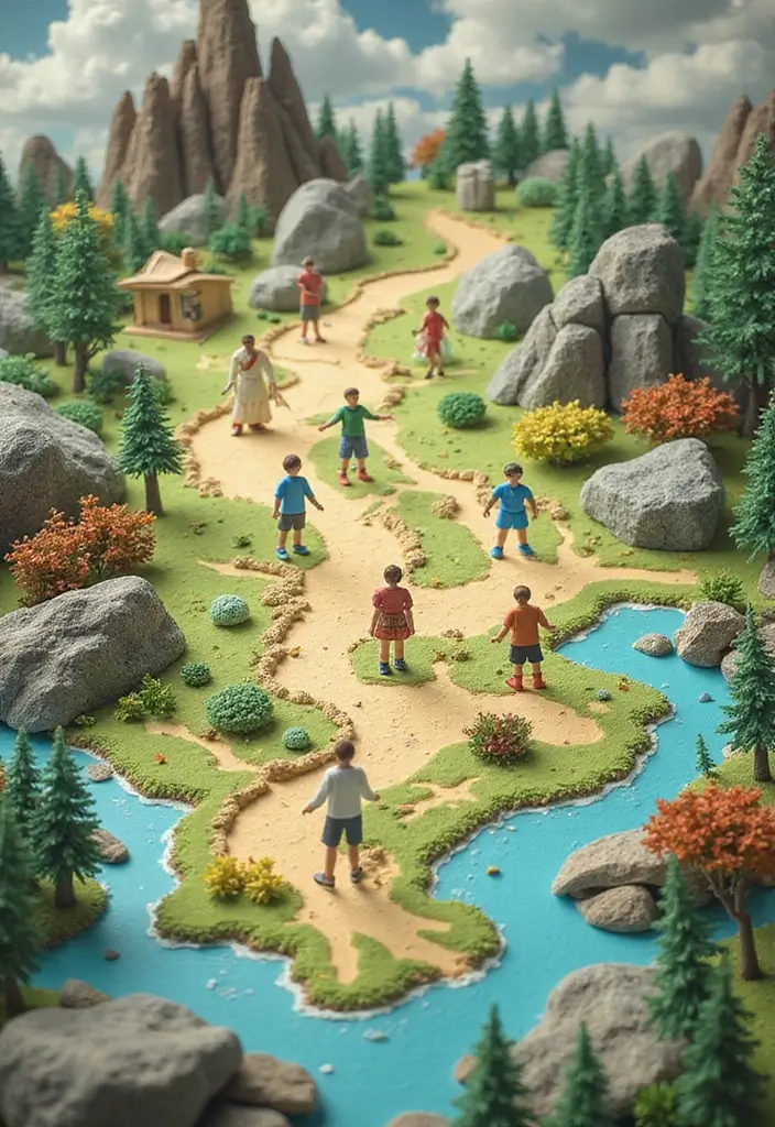 25 Paper Doll Crafts DIY Projects That Kids Will Love - 7. Paper Doll Adventure Maps