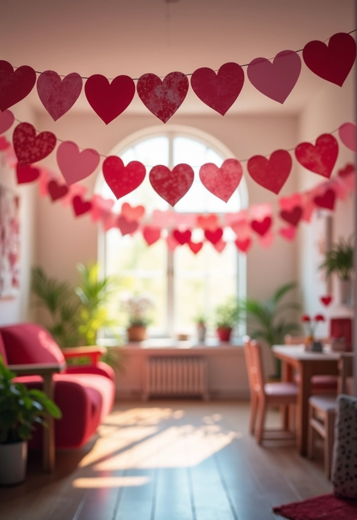 25 Paper Heart Crafts DIY Projects That Spread Love - 16. Paper Heart Banners