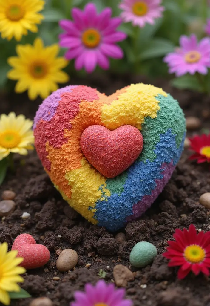 25 Paper Heart Crafts DIY Projects That Spread Love - 23. Heart-Shaped Seed Bombs