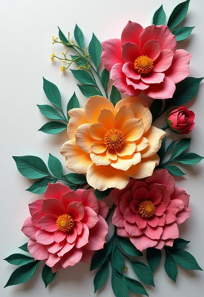 25 Paper Quilling DIY Projects That Look Amazingly Elegant - 1. Floral Wall Art