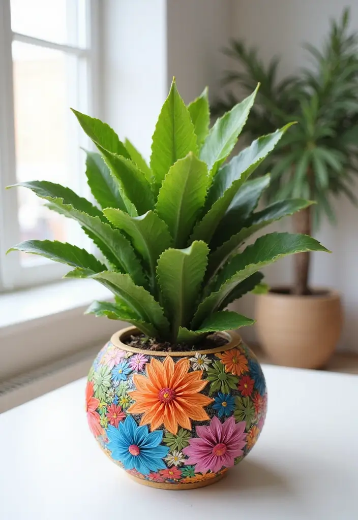 25 Paper Quilling DIY Projects That Look Amazingly Elegant - 10. Quilling Planters