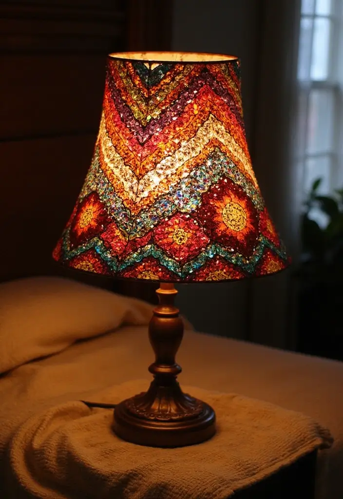 25 Paper Quilling DIY Projects That Look Amazingly Elegant - 18. Quilling Lampshade