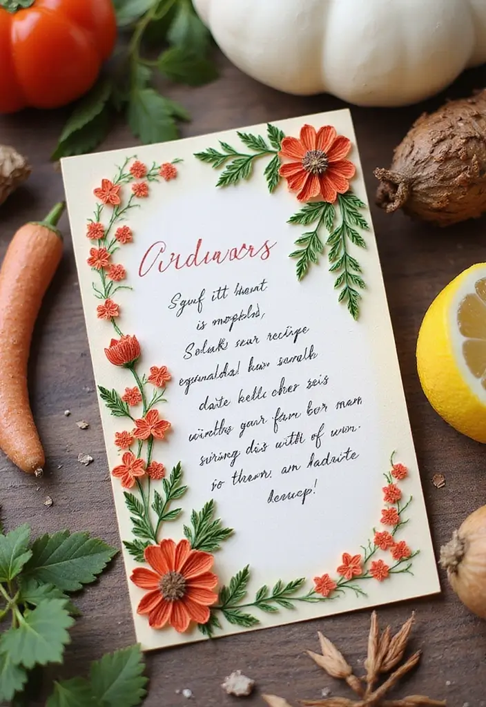 25 Paper Quilling DIY Projects That Look Amazingly Elegant - 23. Quilling Recipe Cards