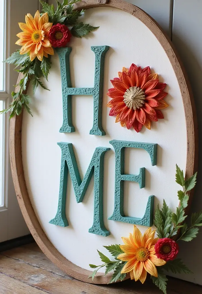 25 Paper Quilling DIY Projects That Look Amazingly Elegant - 24. Quilling Home Sign