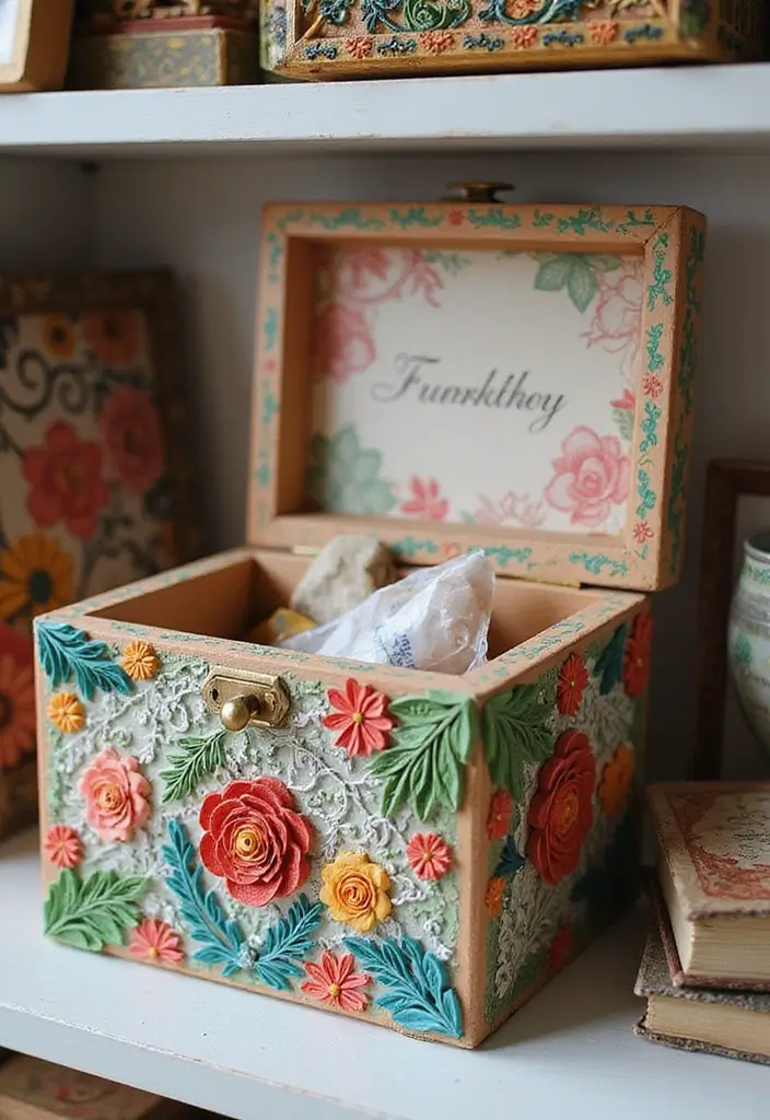 25 Paper Quilling DIY Projects That Look Amazingly Elegant - 25. Quilling Memory Box