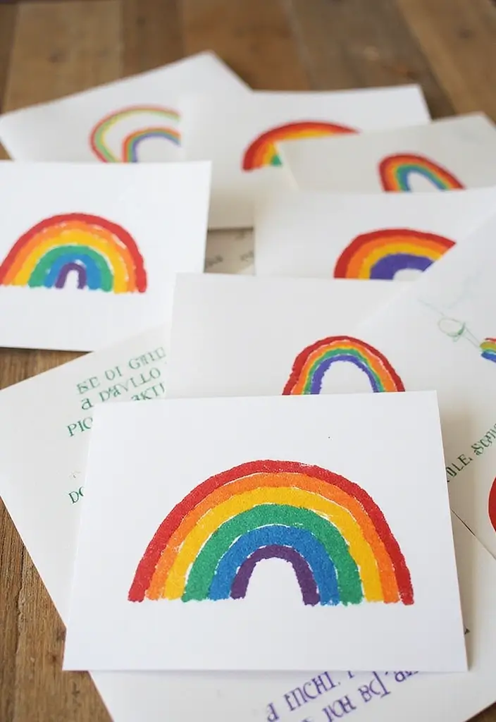 25 Paper Rainbow Crafts DIY Ideas Full of Color and Fun - 22. Rainbow Greeting Cards for All Occasions