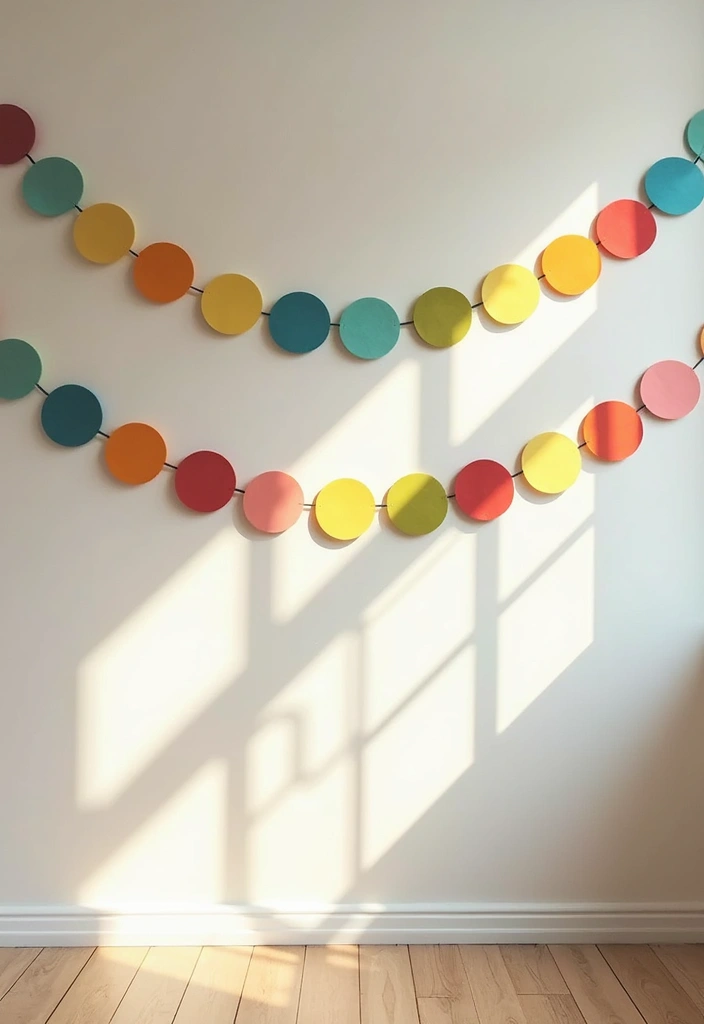 25 Paper Rainbow Crafts DIY Ideas Full of Color and Fun - 8. Paper Rainbow Garland