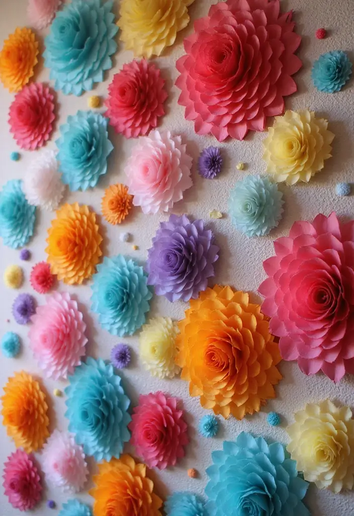 25 Paper Wall Art DIY Designs That Elevate Your Space - 3. Layered Paper Shapes