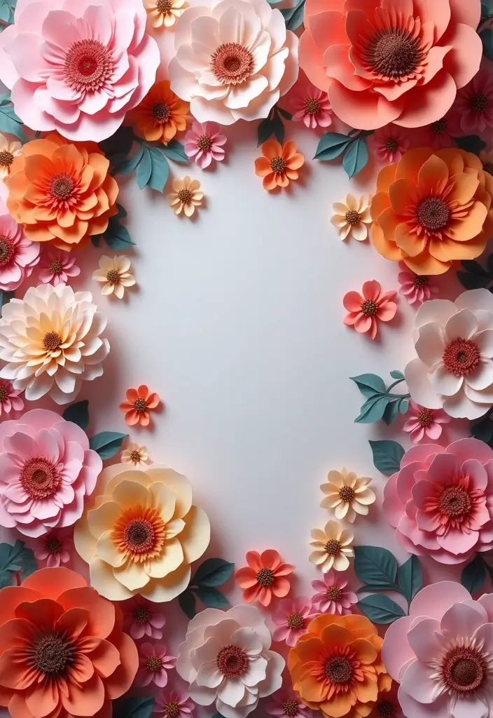 25 Paper Wall Hanging DIY Ideas for Chic Home Décor - 2. 3D Paper Flowers
