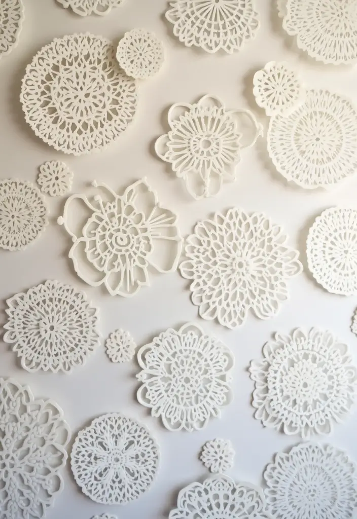 25 Paper Wall Hanging DIY Ideas for Chic Home Décor - 8. Paper Doily Wall Art