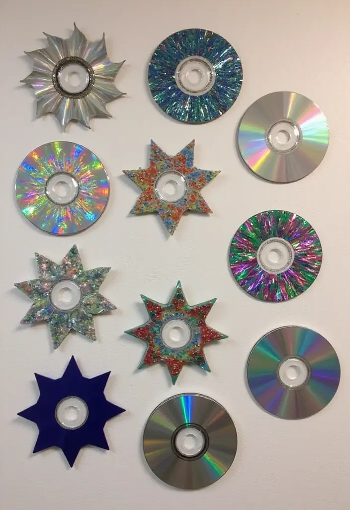 25 School Crafts DIY Ideas That Make Classroom Time Creative - 15. Upcycled Cd Art