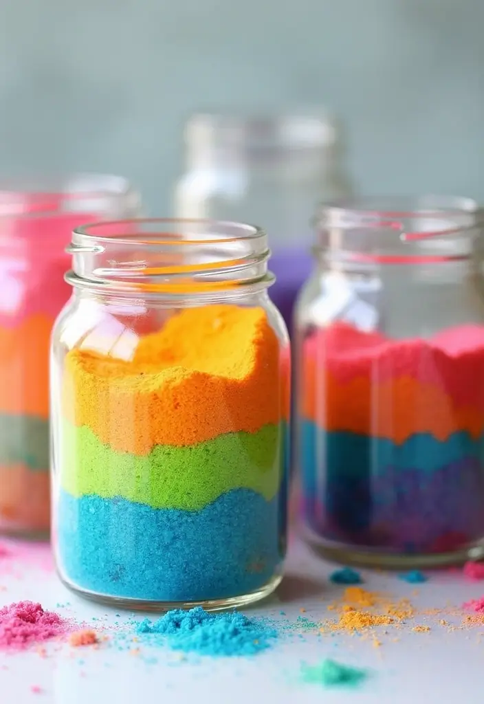 25 School Crafts DIY Ideas That Make Classroom Time Creative - 16. DIY Rainbow Jars