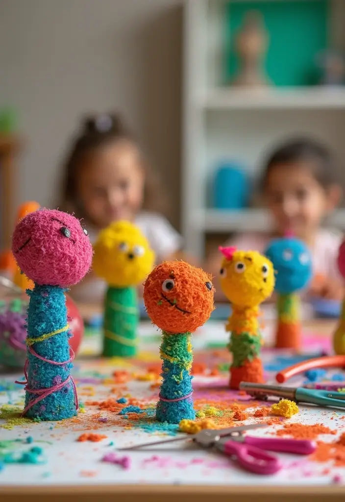 26 DIY Crafts for Toddlers That Are Safe, Simple, and Adorable - 11. Recycled Art Sculpture