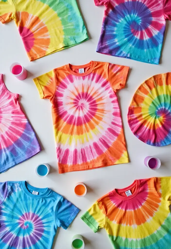 26 DIY Crafts for Toddlers That Are Safe, Simple, and Adorable - 22. DIY Tie-Dye T-Shirts