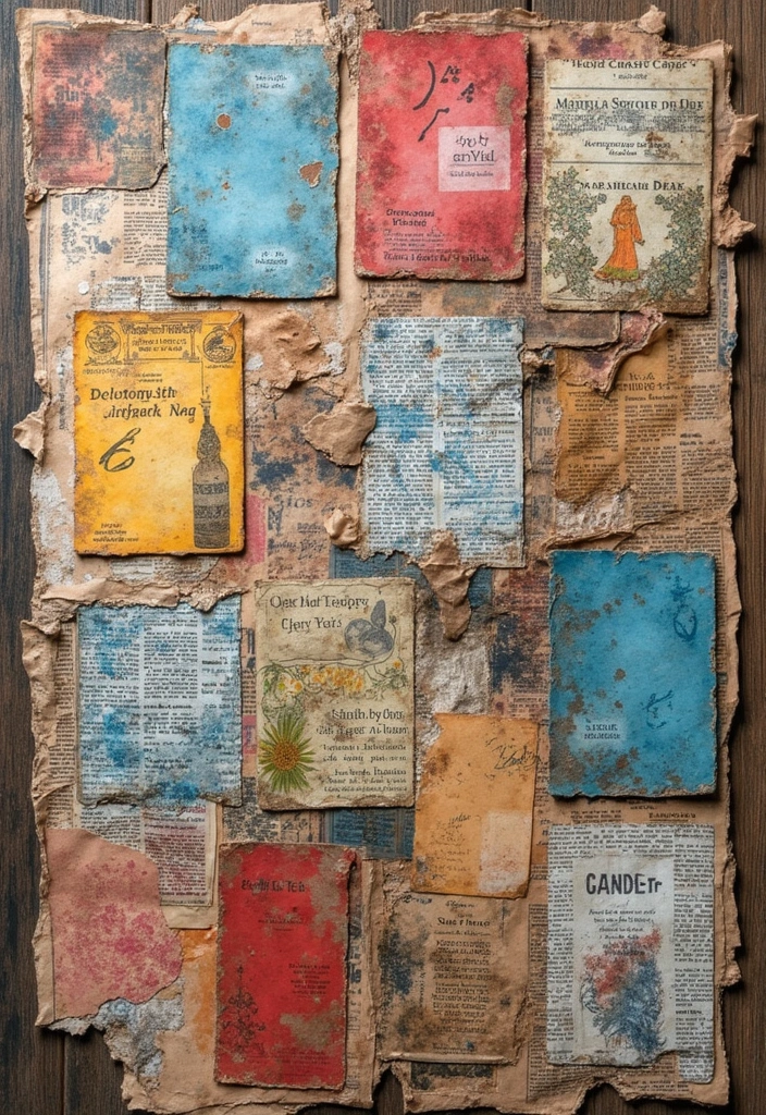 26 DIY Greeting Cards Paper Ideas That Touch the Heart - 1. Recycled Paper Masterpieces