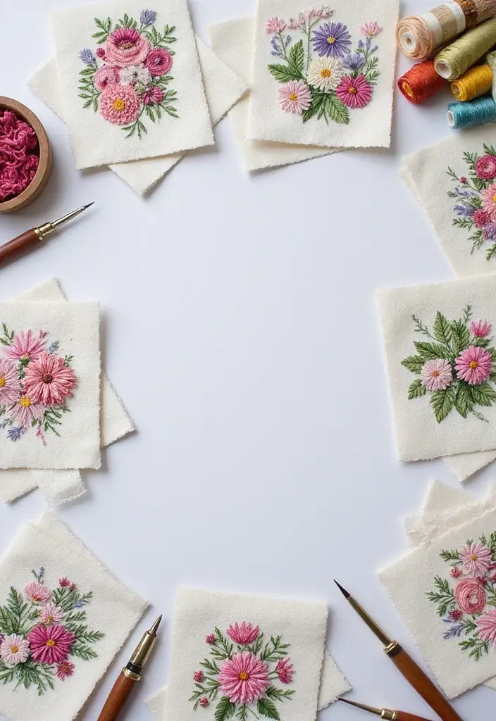 26 DIY Greeting Cards Paper Ideas That Touch the Heart - 11. Stitched Cards