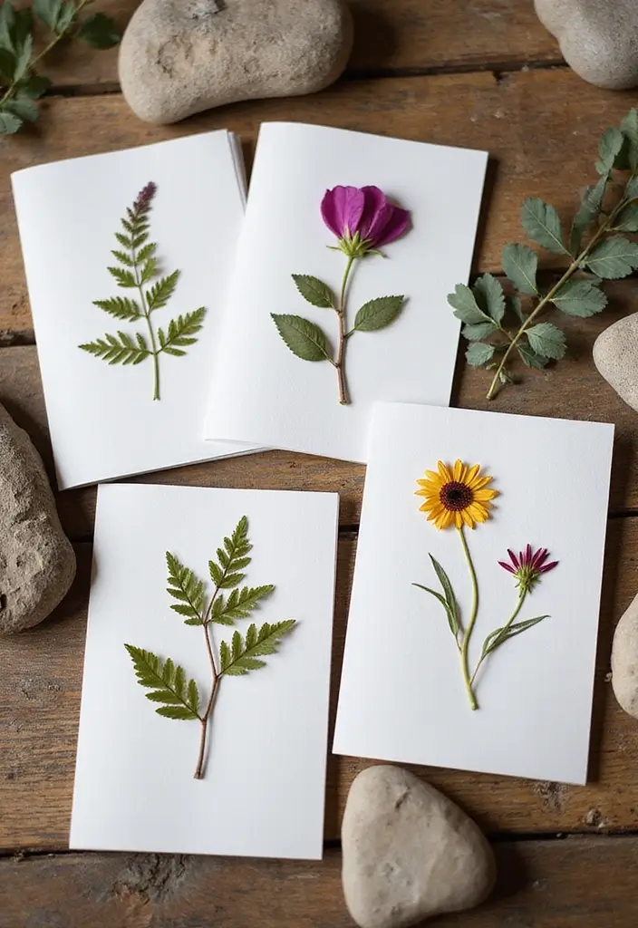 26 DIY Greeting Cards Paper Ideas That Touch the Heart - 2. Nature-Inspired Cards