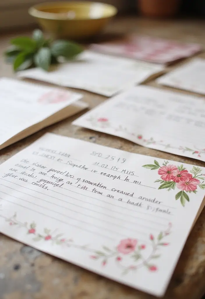 26 DIY Greeting Cards Paper Ideas That Touch the Heart - 25. Personalized Recipe Cards
