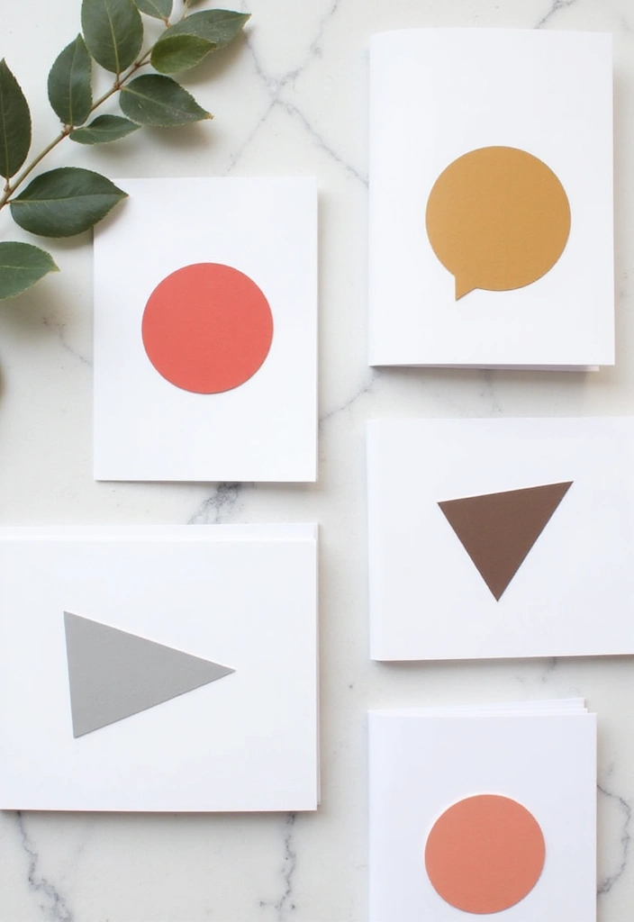 26 DIY Greeting Cards Paper Ideas That Touch the Heart - 7. Minimalist Designs