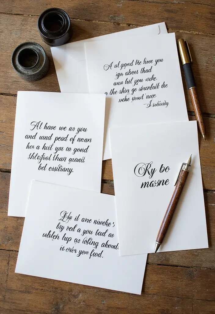 26 DIY Greeting Cards Paper Ideas That Touch the Heart - 9. Hand-Lettered Cards