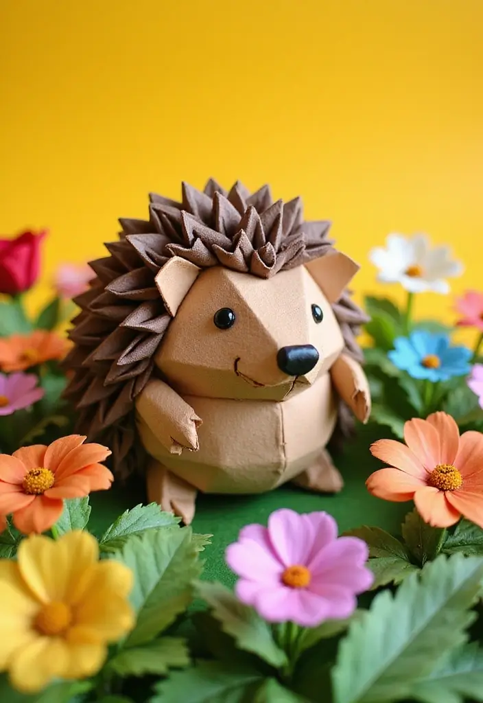 26 DIY Origami Animals That Bring Paper to Life - 11. Cute Hedgehogs - Quirky and Fun