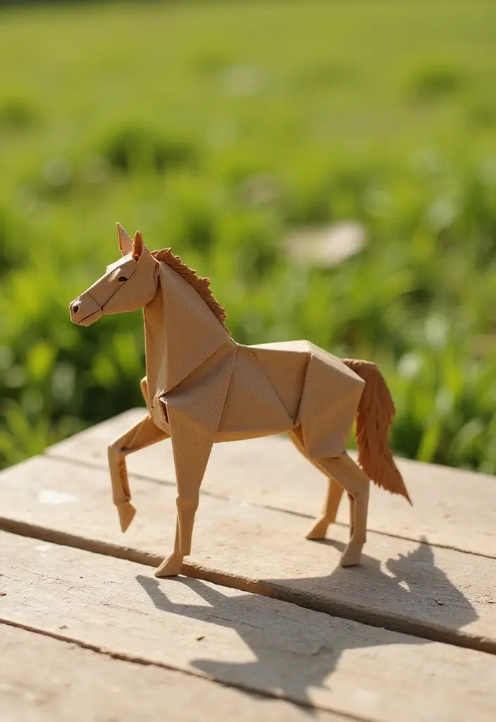 26 DIY Origami Animals That Bring Paper to Life - 14. Majestic Horses - Symbols of Freedom