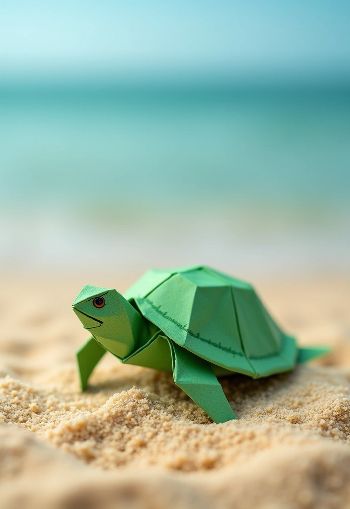 26 DIY Origami Animals That Bring Paper to Life - 16. Wise Turtles - Ocean Guardians