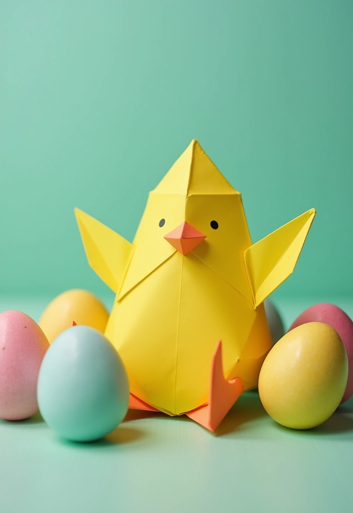26 DIY Origami Animals That Bring Paper to Life - 20. Sweet Chicks - Springtime Joy