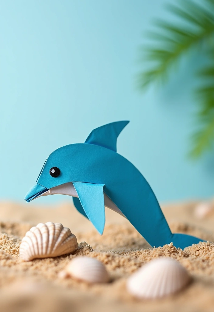 26 DIY Origami Animals That Bring Paper to Life - 8. Playful Dolphins - Ocean Wonders