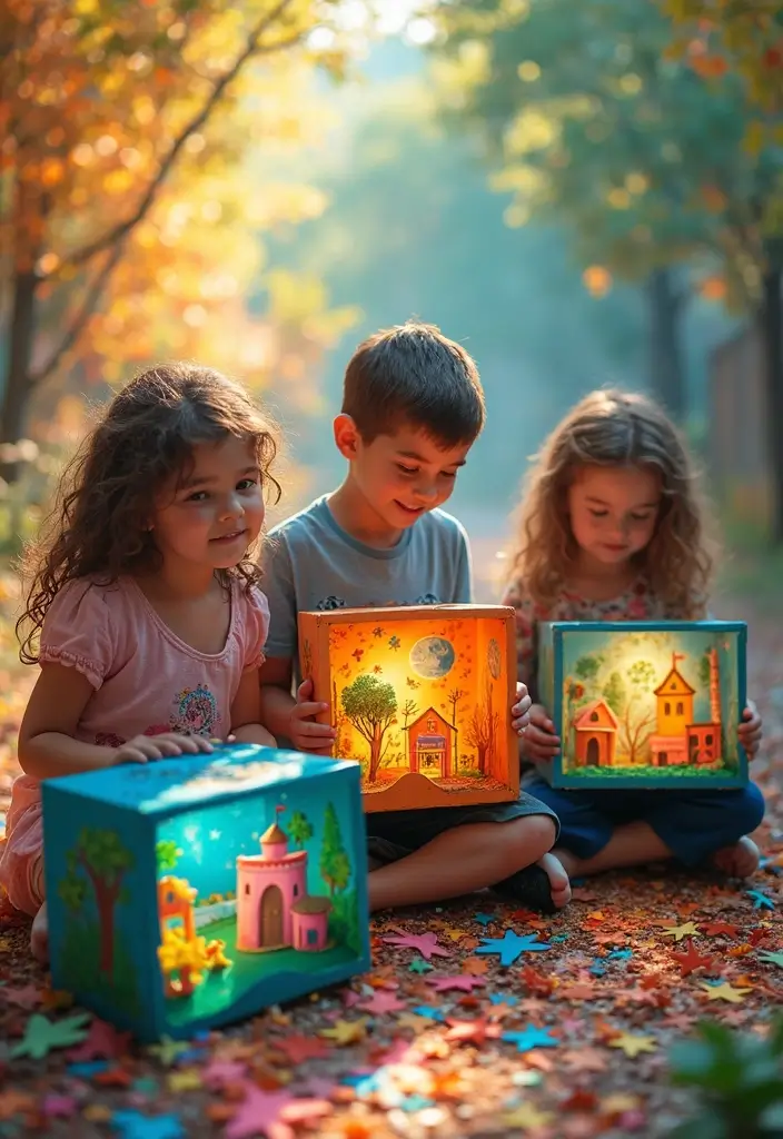 26 Fun DIY for Kids Activities That Combine Play and Learning - 15. DIY Shadow Box Dioramas