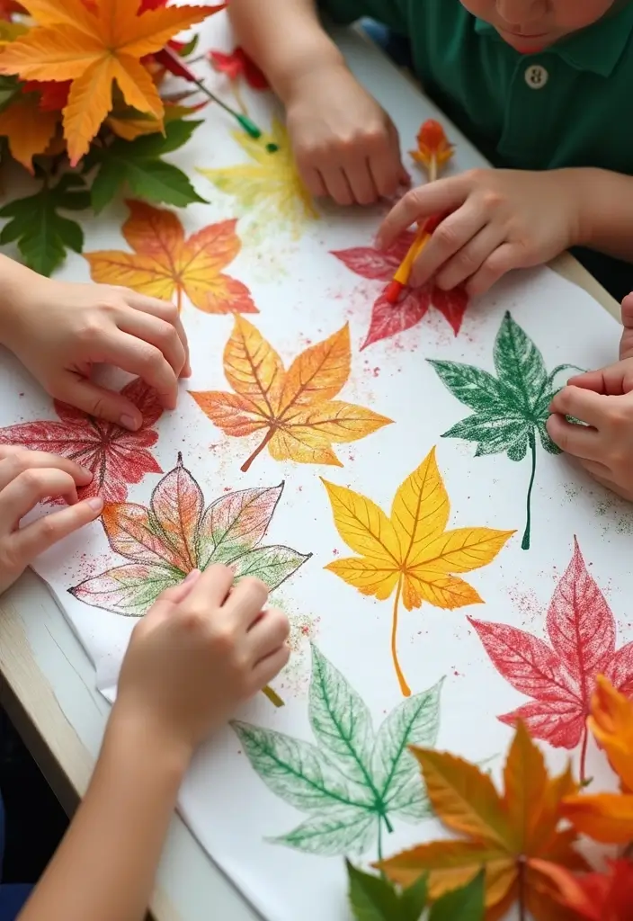 26 Fun DIY for Kids Activities That Combine Play and Learning - 18. DIY Leaf Rubbings