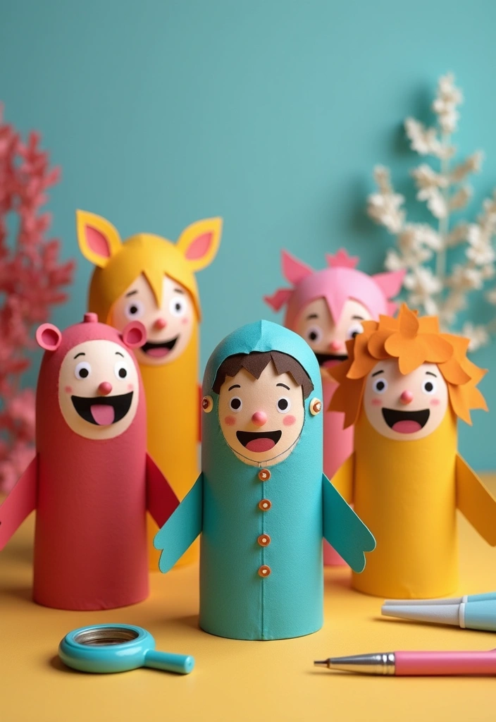 26 Paper Craft DIY Projects That Turn Simple Paper Into Art - 10. Playful Paper Puppets