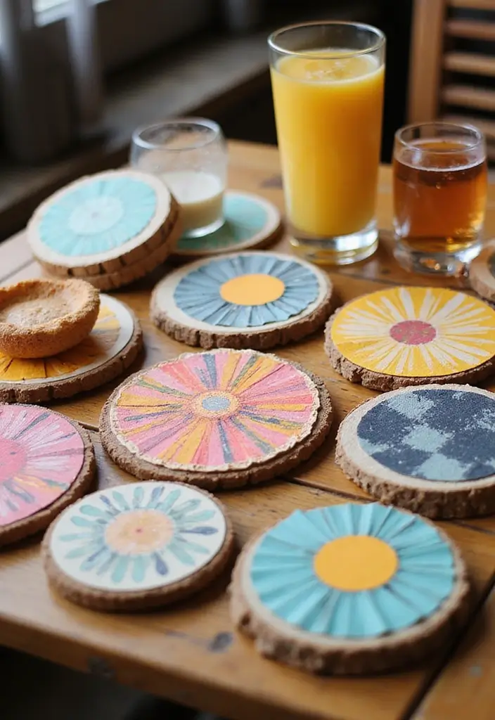 26 Paper Craft DIY Projects That Turn Simple Paper Into Art - 14. Creative Paper Coasters