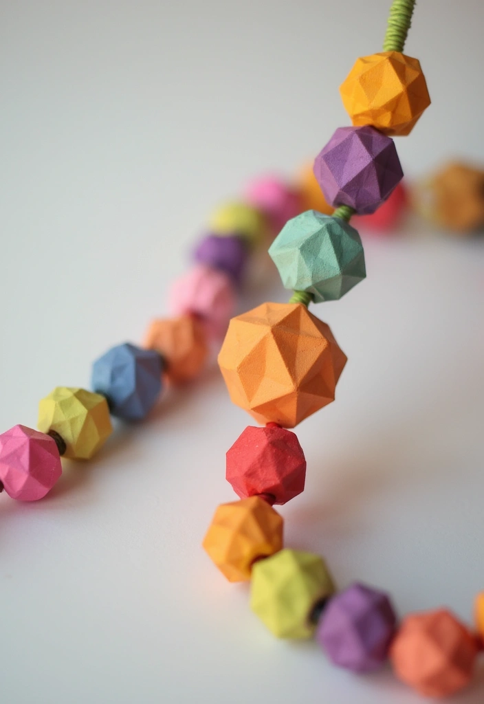 26 Paper Craft DIY Projects That Turn Simple Paper Into Art - 7. Vibrant Paper Beads