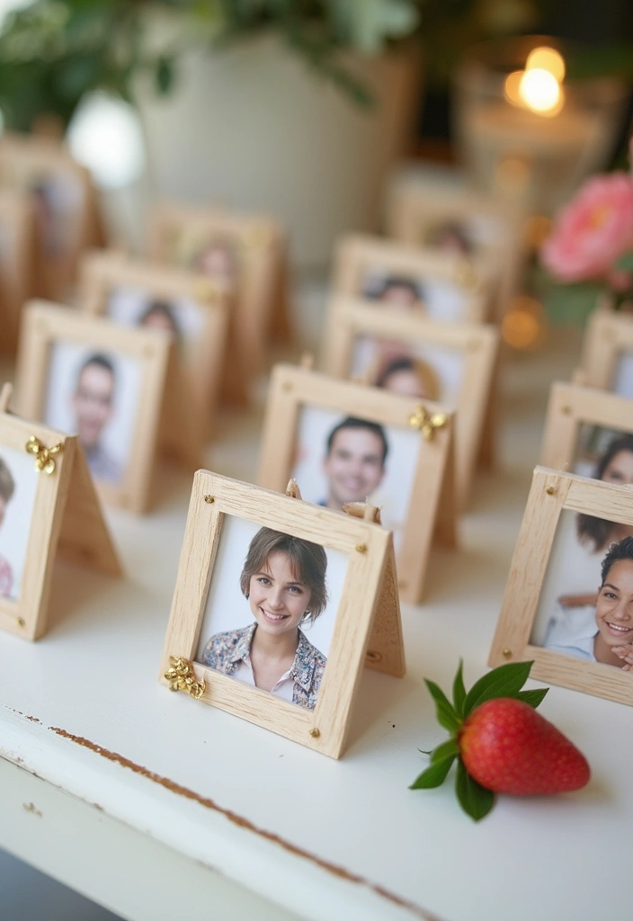 26 Paper Name Tag DIY Projects That Look Cute and Custom - 15. Photo Frame Name Tags