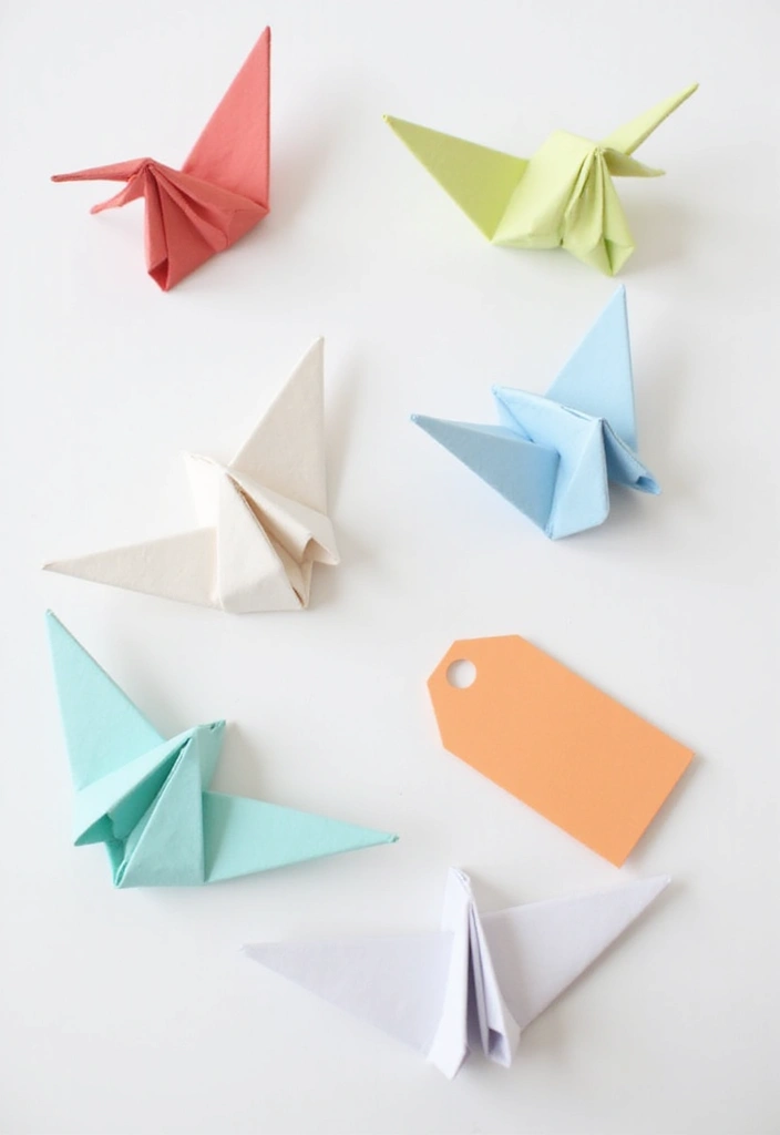 26 Paper Name Tag DIY Projects That Look Cute and Custom - 16. Origami Name Tags