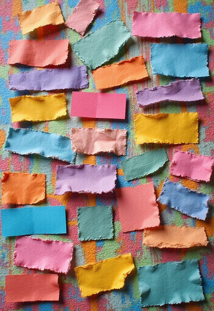 26 Paper Name Tag DIY Projects That Look Cute and Custom - 20. Patchwork Tags