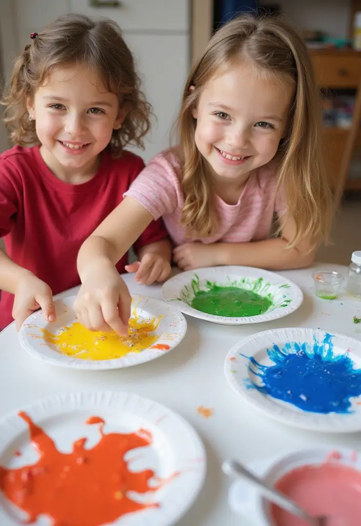 26 Preschool Crafts DIY Ideas That Help Build Early Skills - 17. Color Mixing Fun