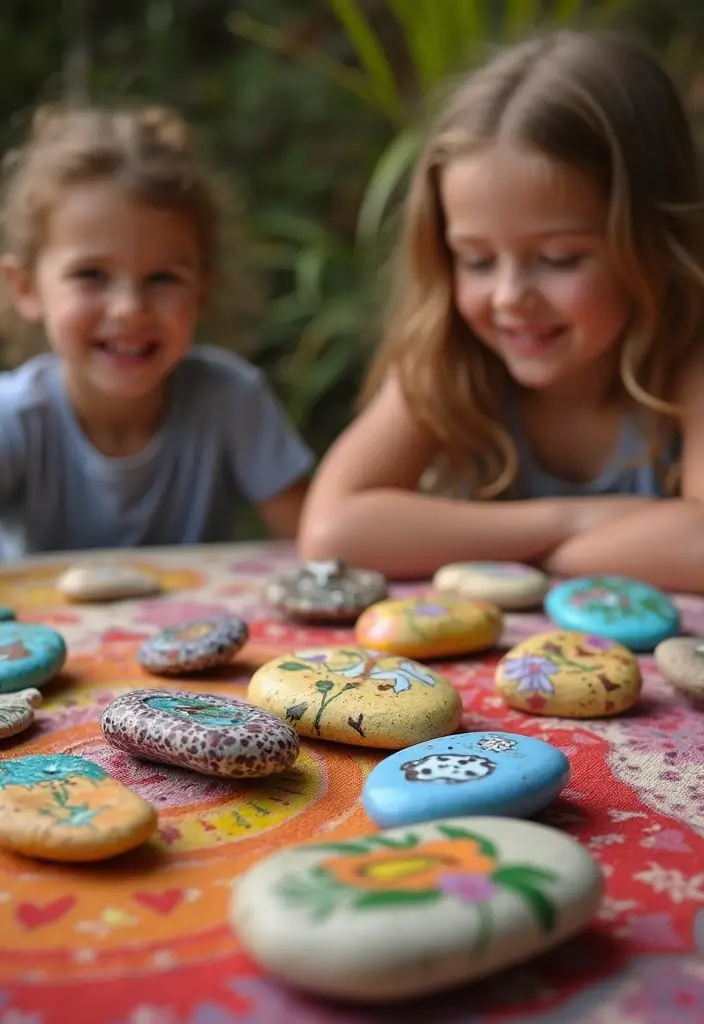 26 Preschool Crafts DIY Ideas That Help Build Early Skills - 26. DIY Story Stones