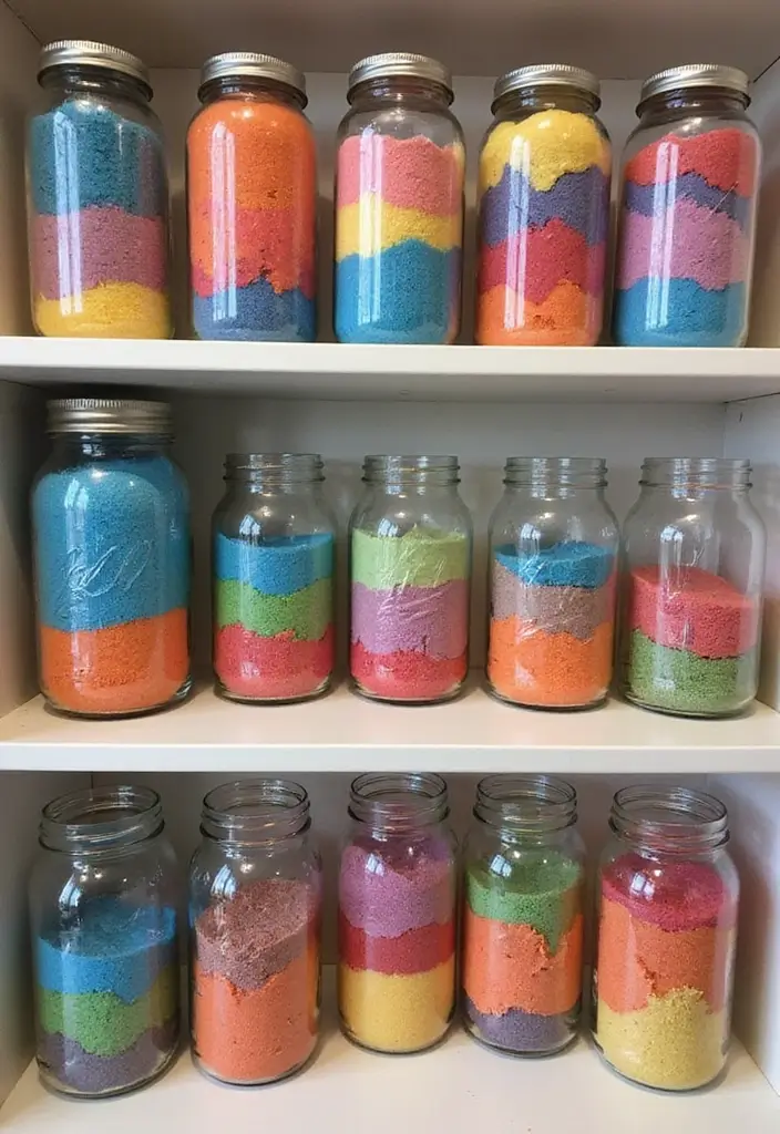 27 Art and Craft Ideas for Children That Inspire Young Artists - 10. Colorful Sand Art