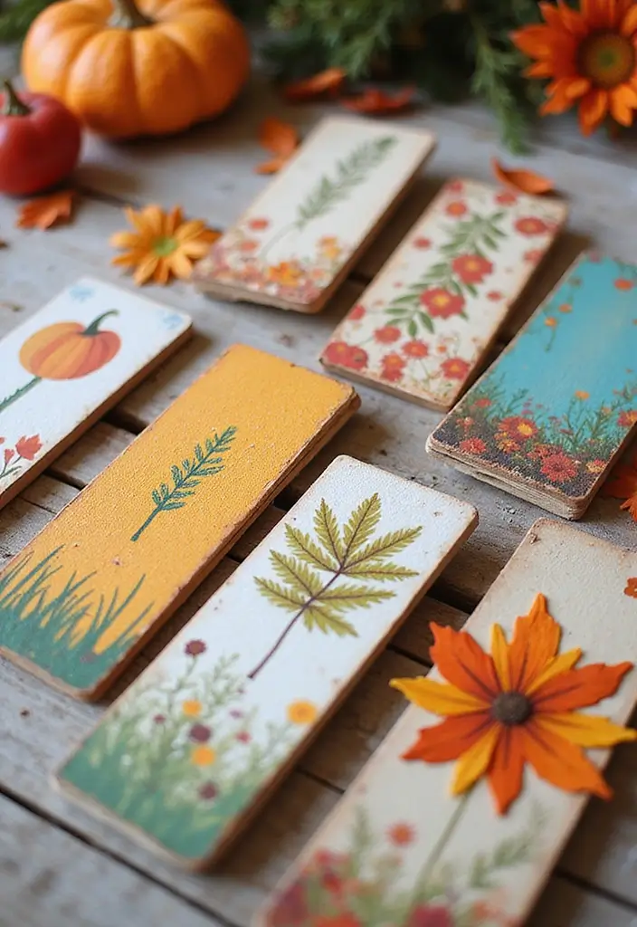 27 DIY Bookmarks Paper Ideas That Readers Will Adore - 10. Seasonal-Themed Bookmarks