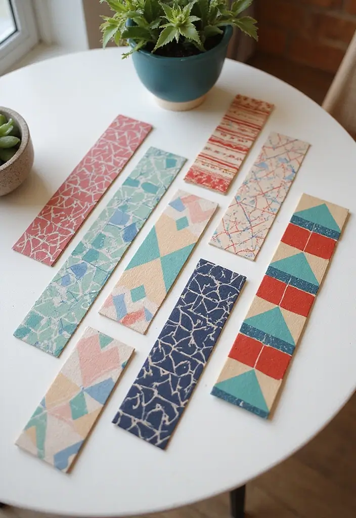 27 DIY Bookmarks Paper Ideas That Readers Will Adore - 18. Geometric Pattern Bookmarks